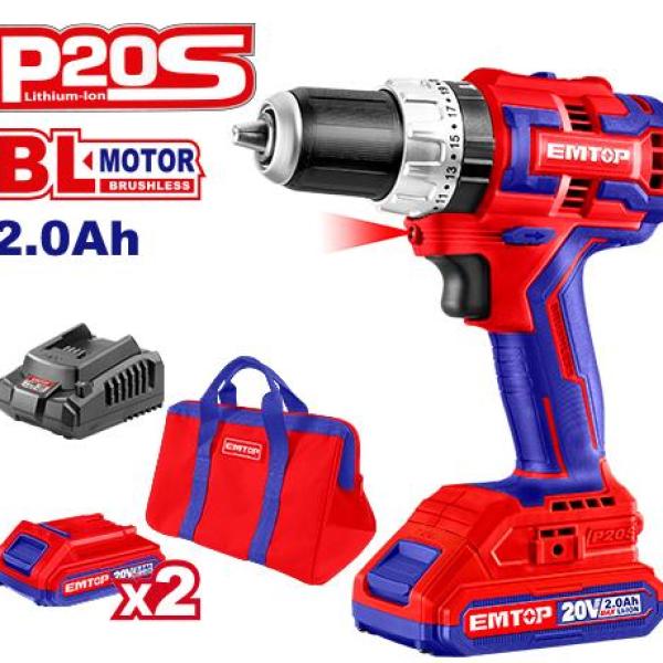 Perceuse et visseuse sans fil Emtop